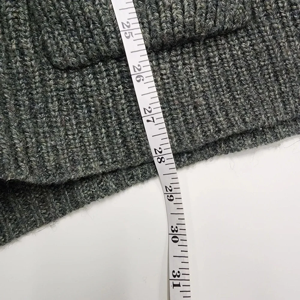 Marine Layer Sweater Womens XS/S Chunky Knit Brooklyn Hunter Green Cardigan